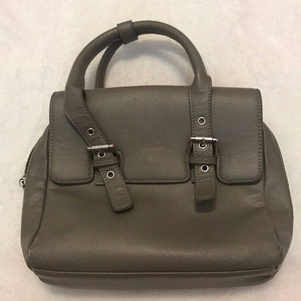 Zara Basic Collection Gray Purse Bag - image 1